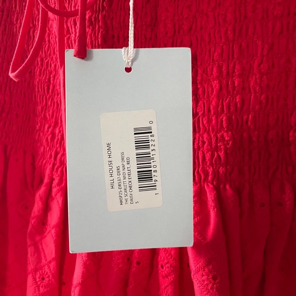 The Scarlett Nap Dress - Red Daisy Check Eyelet NWT - Picture 3 of 6